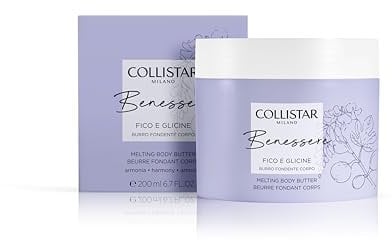 Collistar Burro Fondente Corpo Fico e Glicine, Idratante Nutriente, Fragranza Delicata, Pelle Morbida e Vellutata, 200ml