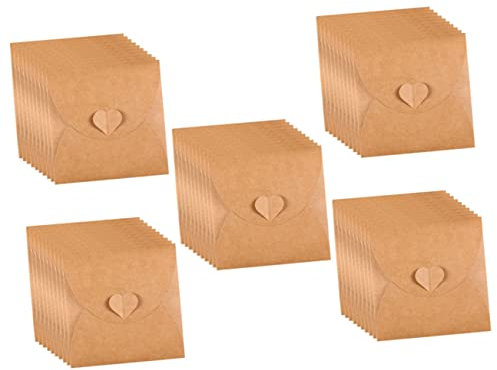 HOMSFOU Protect Your Media 50pcs Paper Cd Dvd Sleeves Retro Envelope Bag Dvd Storage Case for Home Cinema