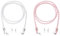 cobee 2 Stück Brillenkette Perlen, Acryl Brillenkette Damen 70cm Brillen Kette Sonnenbrillen Kette Bunte Perlen Anti-Rutsch für Brillenzubehör(Weiß+Rosa)