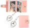 PEOVLVN 1 Stück Mini-Fotoalbum Taschen kleine Alben Mini Foto Schlüsselanhänger mit Foto Fotogeschenk Fotoalbum Schlüsselanhänger mit Fotobuch für Familie, Freund, Paare,Freunde