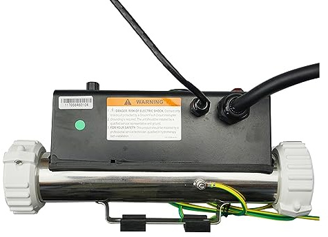 AUBEST Riscaldatore della Piscina, Riscaldatore for Vasca idromassaggio LX Dritto da 3KW con pressostato H30-R1, riscaldatore for Piscina Spa LX H30-R1 Riscaldatore for Vasca idromassaggio da 3KW