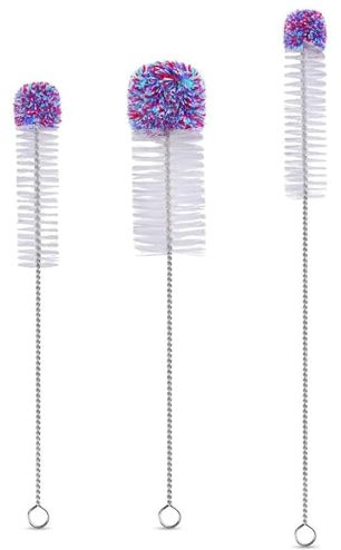 Flaschenbürste – Nylon-Reinigungsbürste, biegbares Borstenwerkzeug | Flexibler kratzfester Flaschenreiniger für Bierflaschen, Babyflaschen, Sportflaschen, Limonadenflaschen, Gläser und Wasserflaschen