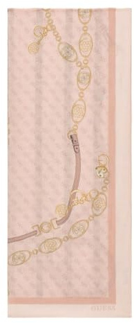 GUESS Schal Printed Scarf 70X180 Blush mehrfarbig
