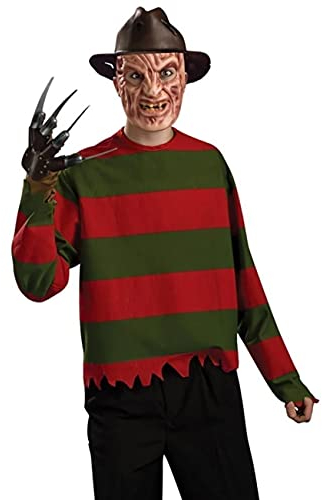 RUBIE'S Original Lizenz Freddy Krüger Krueger Kostüm Nightmare on Elm Street Frederick Charles Krueger Serienmöder Film Horror Grusel Halloween Gr. STD Halloween