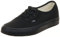 Vans Authentic, Unisex-Erwachsene Sneakers, Schwarz (Black/Black), 44 EU