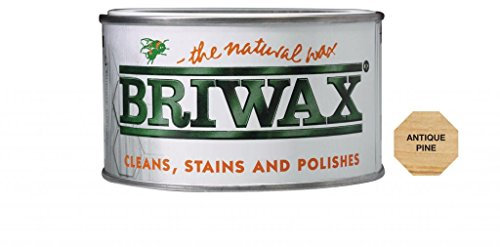 Briwax Original Antique Pine Wax Polish 400g (Japanese Labelled Version) - Same UK Product Inside - Furniture Wax - Cleans, Stains and Polishes