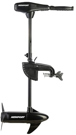 Newport Vessels NV-Series Moteur électrique à la traîne en eau salée de 16,3 kg avec indicateur de batterie LED et arbre de 76,2 cm