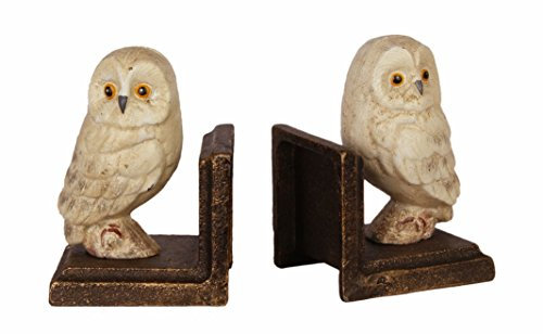 Buchstütze Buchende 2er Set Gusseisen Motiv: Eule Höhe 12,3 cm