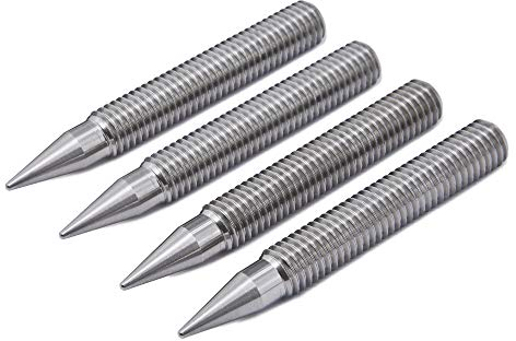 PrecisionGeek Stainless Steel Solid Speaker Spikes M10 L=75mm with Hex Socket 4 pcs