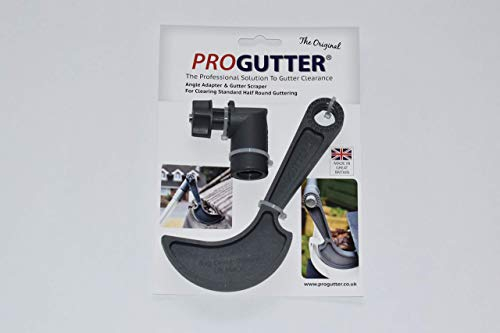 PROGUTTER Angle Adapter and Half Round Gutter clearing Scraper