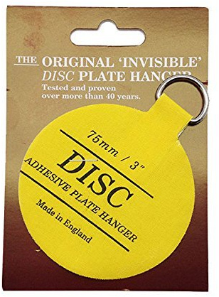 3X 75mm Adhesive Plate Hanger