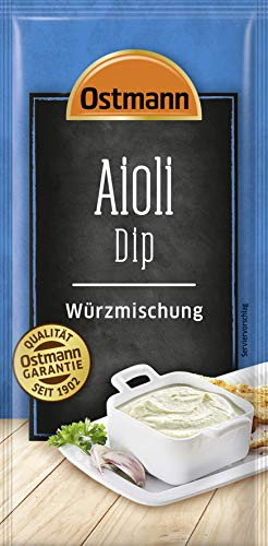 Ostmann Gewürze – Aioli Dip, aromatische Gewürzmischung für leckere Dips und Soßen zu Snacks, Chips, Brot, Fleisch, Gemüse und vielem mehr, 10 g