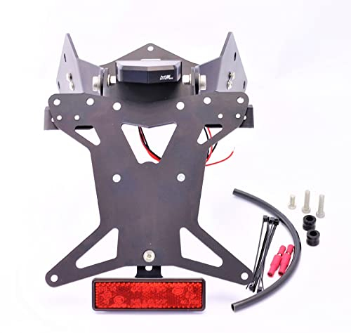 MG Biketec Kurzes Heck - Kennzeichenträger - Kennzeichenhalter geeignet für KTM 690 Duke ab 2012 (172x167mm)