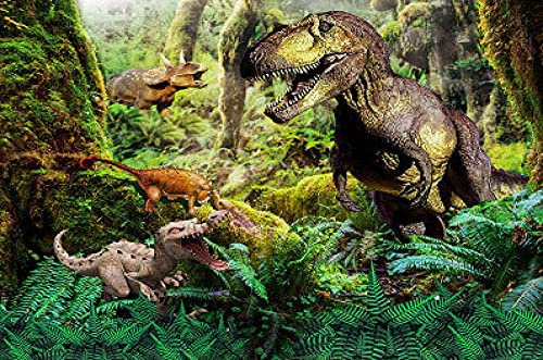MQOK Kreative Holzpuzzles 3000 Stück Primitive Welt-Dinosaurier Puzzle 3000 Stücke Erwachsene Puzzle Holzpuzzle Cartoon Puzzle Für