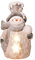 Wichtelstube-Kollektion XL Dekofigur Schneemann beleuchtet 32cm LED Weihnachtsdeko Figur