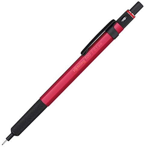 rOtring 500 Druckbleistift | 0,5 mm | Roter Schaft