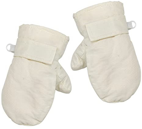 Baby Handschuhe Winter, Kinderhandschuhe 2/3/4 Jahre Mädchen Junge, Skihandschuhe Kinder Wasserdicht, Fäustlinge Fleece Fausthandschuhe Kinder, für Skifahren Radfahren Outdoor Warm Sport (M, Weiß)