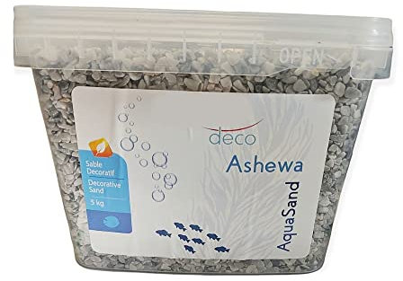 animallparadise - Gravier décoratif 2-3 mm Gris Ashewa aquaSand 5 kg pour Aquarium