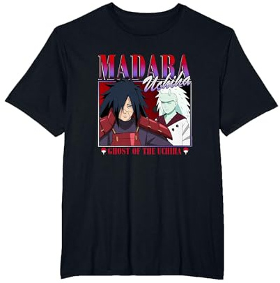 Naruto Shippuden Madara Uchiha 90er Bearbeiten T-Shirt