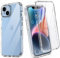 NWNK13 For iPhone 14 / iPhone 13 Case Crystal Clear Slim Fit Front & Back 360° Case Built-in Screen Protector Transparent Full Body Silicone Gel Mobile Phone Cover for iPhone 14/13 [ 6.1inch ]