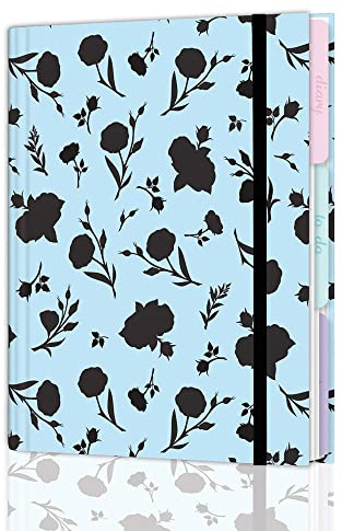 Elegant daily planner/dairy, Work notebook, Work planner, Daily To Do list notebook, Weekly planner pad with HardCover and Elastic Closure, Size 16,5 х 22,5 cm (Colorful3)