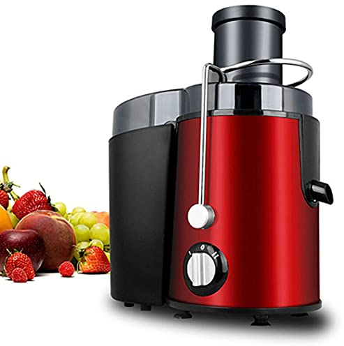Centrifugeuses,extracteur de jus avec goulotte d'alimentation à grande bouche de 3 po, presse-agrumes compacte anti-gouttes pour légumes et fruits, sans BPA(Rouge), presse-agrumes presse-fruits e