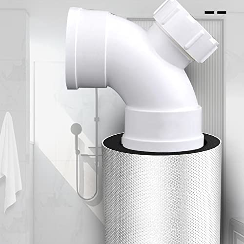 Aluminiumfolie Rohrisolierung Rohr, Schaumstoffrohr Für Klimaanlage, Rohr Rohrisolierung Wickeln Im Freien Selbstdichtende Röhrenförmige Flexibel Für Wärme Erhaltung Isoliert(Size:L95cm*OD20mm*ID43mm)