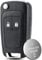 Vailikey (1PCS)2 Buttons Flip Car Remote Control Key Fob Case Replacement For OPEL VAUXHALL Astra J Insignia Meriva Zafira B Car Key Shell