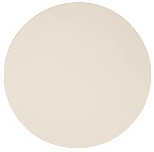 DOITOOL 1pezzi Teglia Pizza in Cordierite Pietra Per Cottura Da Forno Bianca Resistente Per Biscotti e Pane Facile Da Pulire e Utilizzare