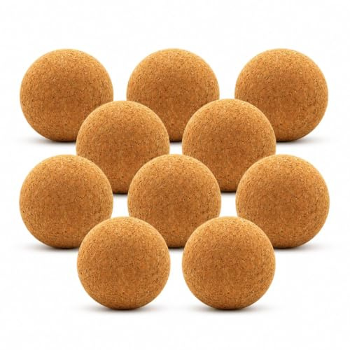 10 x Wein Korkkugel 8 cm – Weinkorken Kugelstopfen aus Presskork | Für Dekanter und Karaffen, Vorratsgläser, Wohnraumdeko und DIY, Wein, Whisky, Rum, Cognac und Obstbrand