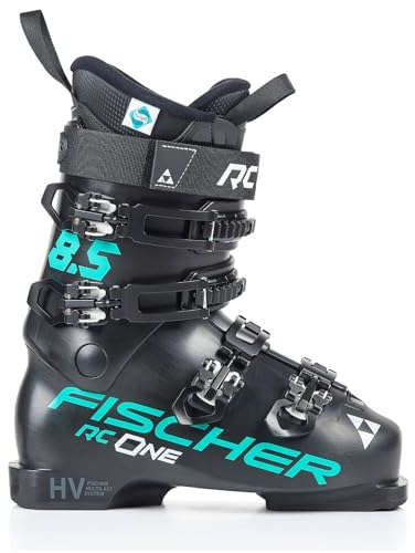 Skischuhe Skistiefel Alpinskischuhe Alpin-Skistiefel Alpinstiefel - Fischer RC One 8.5 - Flex 85 - Modell 2024 (Celeste, MP27.5 EU42 2/3)