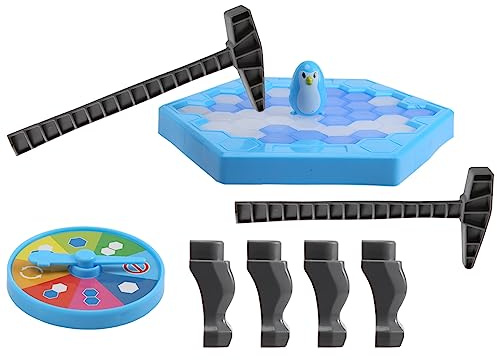 Knadgbft Family Table Games Penguin Trap Ice Breaker Table Toys Saving Penguin Balance B
