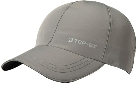 TOPEX XL/XXL wasserdichte Baseball Cap Herren Running Cap Sommer Kappe Sonnenhut Basecap Sports Golf Cap Tennis Laufkappe UV-Schutz Grau L/XL