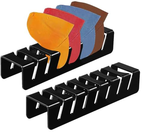 EACHPT Kappenhalter 2 Stück,Acryl Cap Stand für Baseball Caps,No Installieren Desktop Cap Halterung für 14 Baseball Caps,Cap Halter für Baseball Caps Display Organizer