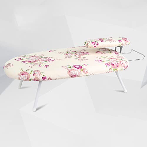 ALEjon ArtsPavilion Tabla de Planchar para encimera, Mesa para Planchar Ropa, Tabla de Planchar de Mesa con Funda Fija, Patas Plegables, Tabla de Planchar Plegable 2