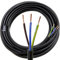 3 Core 2.5mm Black Cable Round 3183Y H05VV-F, for lighting and electrical, flexible, BASEC - 5 Metre Length