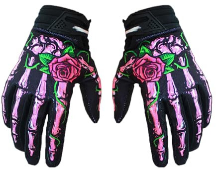 tuwiwol Gants d'équitation respirants et confortables, pour moto, cyclisme, légers et résistants Pour aux chocs, multifonctionnels, rose, XL