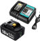 18V Battery and Charger for Makita BL1850B BL1850 BL1840 BL1830B BL1830 BL1815 194205-3 194309-1 LXT400 Replacement Batteries 5500mAh with LED Indicator