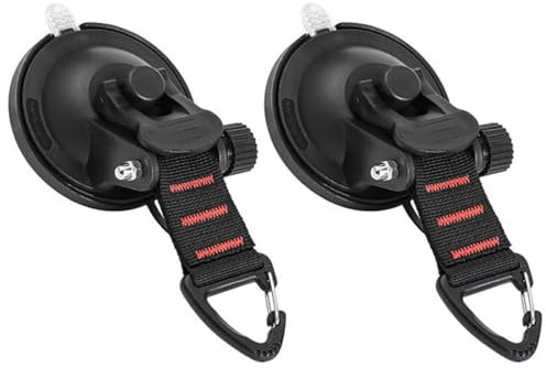 RSYHVG Heavy Duty Suction Cups Anchor, Multipurpose Camping Sucker Cups Hooks for Home Outdoor Car Van Truck Awning Boat Tarp (2)