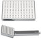 JOHO ABS Kopfbrause Eckig Regendusche Duschkopf mit Handbrause, 8 Zoll Brausekopf Quadratisch Einbauduschkopf Mit Anti-Kalk Düsen 20x20cm Chrom