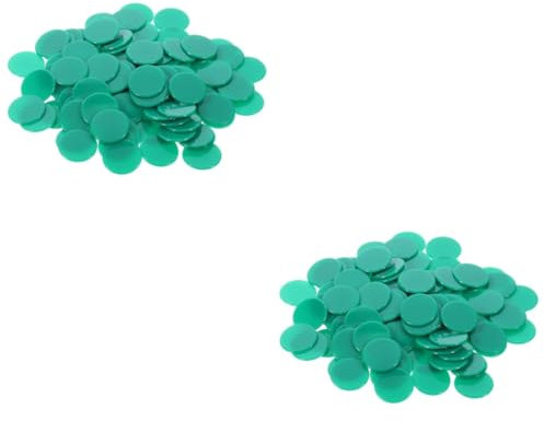 Gogogmee 200stücke Farbige Bingo Chips Transparente Zählmarker Für Spiele Für Pokerabende Mathe-lernen Und Partyzubehör