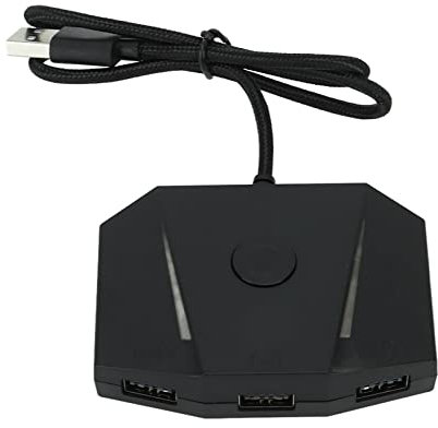 LOCADENCE Keyboard Mouse Converter, Plug and Play Game Controller Adapter with 3.5mm Sound Jack for One for Series X S for PS4 for PS5 for Switch