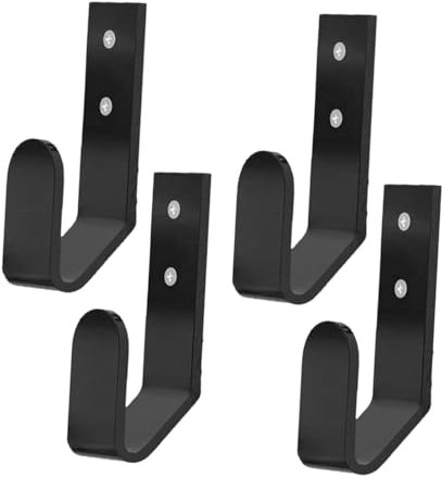 CAXUSD 4pcs Keyboard Wall Mount Holder Dual Keyboard Rack Compatible Space-Saving Desk Organiser for Gamers Home Office Computer Black