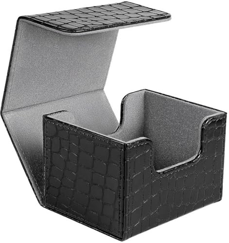 Keuyeo Sammelkarten-Deck-Box, Karten-aufbewahrungsbox, Gaming-kartenhalter, Pu-Leder-kartendeck, Spielbox, Spielkartenhalter-hülle, Passend Für Über 100 Karten Hülle
