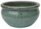 STONE art & more B-Ware! Pflanzgefäß Blumentopf Pflanzkübel Pflanzschale Azalea Ø 34cm H 19cm jadefarben glasiert frostfest traditionelle Handarbeit aus Vietnam