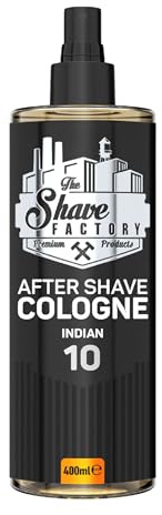 The Shave Factory – Indian 10 After Shave Cologne Spray – Parfümiertes Eau de Cologne nach der Rasur 400 ml