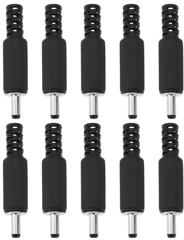 YINETTECH 10 Stücke 3,5x1,1 X8mm DC 12V Elektrische Power Stecker Buchse Stecker für Audio Video Ausrüstung Handys