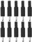 YINETTECH 10 Stücke 3,5x1,1 X8mm DC 12V Elektrische Power Stecker Buchse Stecker für Audio Video Ausrüstung Handys