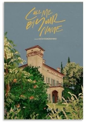 Romantisches DramaRetro-Filmposter Call Me By Your Name Coming-Of-Age, Wandkunst, Leinwand, ästhetisches Cover, Poster, Vintage-Musik und Filme, dekoratives Gemälde für Wohnzimmer, Schlafzimmer, 30