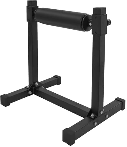 Single Leg Squat Roller, Multifunktionales Squat Rack, Bulgarian Split Squat Stand mit 9 Verstellbare Zahnräder Kniebeugenständer, für das Training im Heim Fitnessstudio, Hause